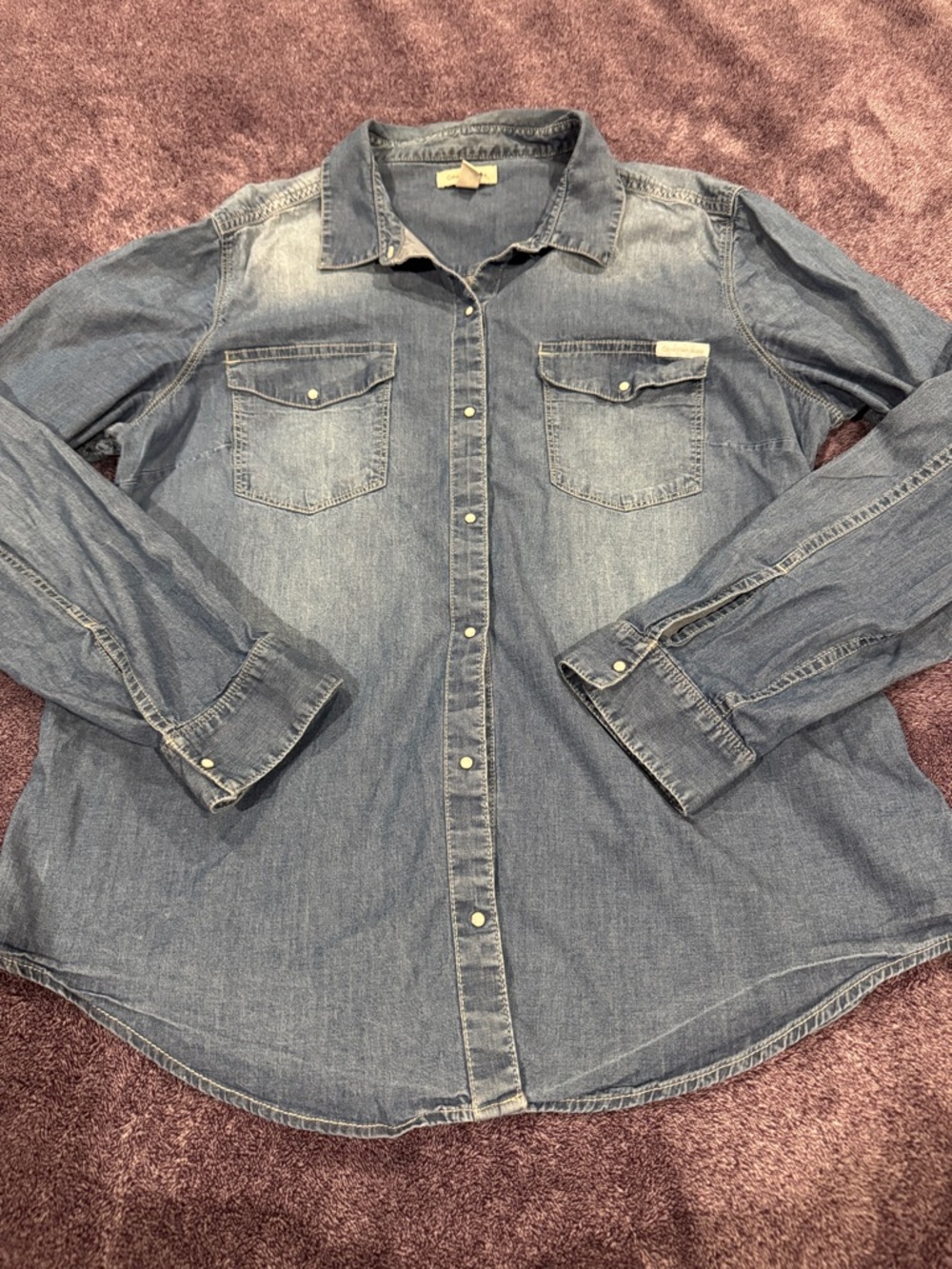 Calvin Klein Jeans Light Blue Denim Shirt with Tag